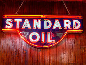 Standard Oil—A Large Neon Illuminated Sign